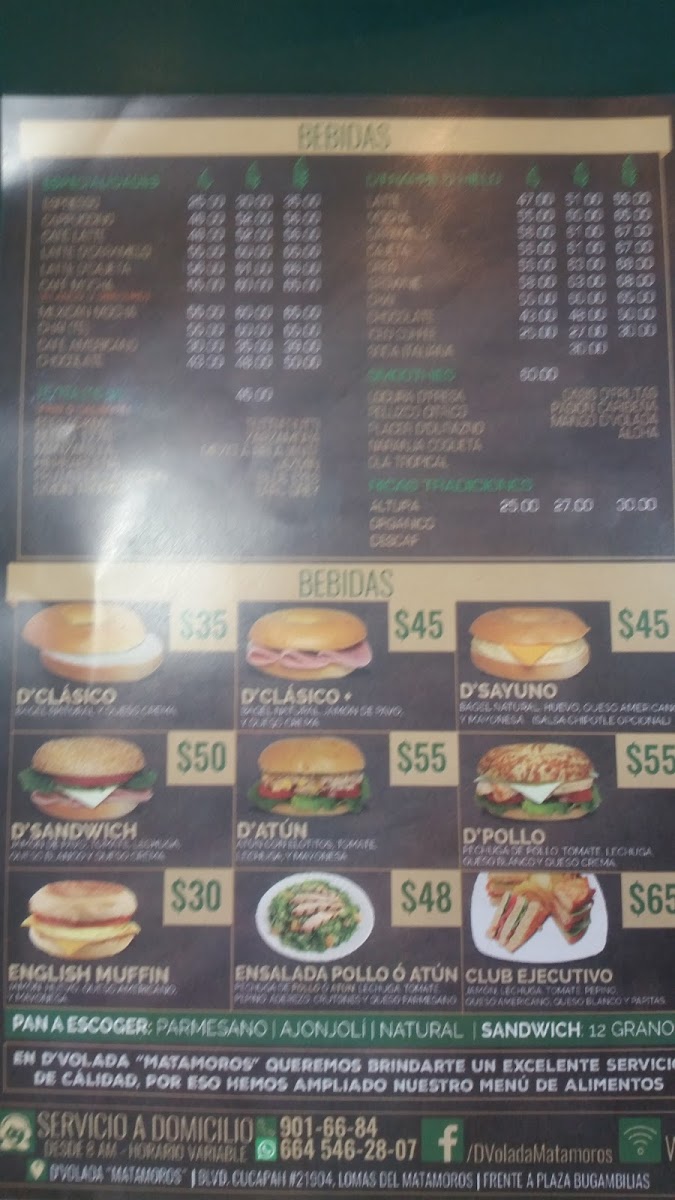 D'Volada Menu - Image 2