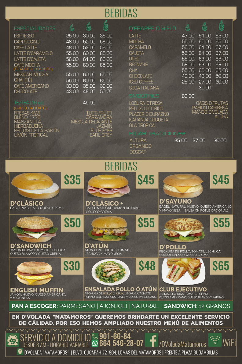 D'Volada Menu - Image 3